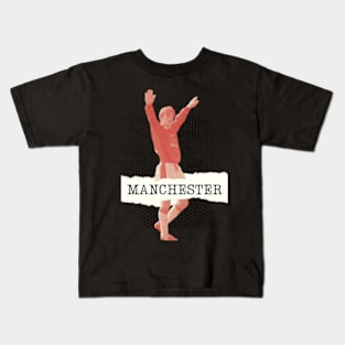 David Beckham Manchester Football Minimalist Kids T-Shirt